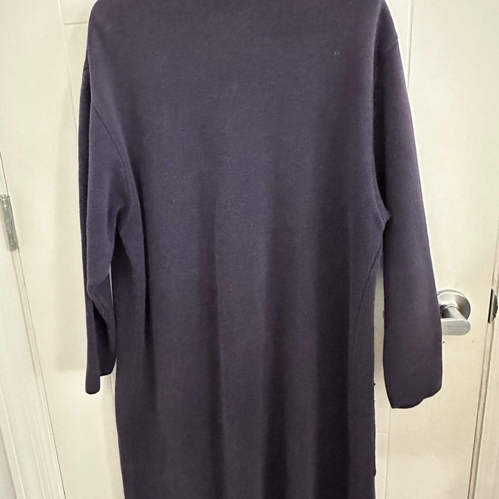 Women's Navy Sweater/Coat for every season except Summer.